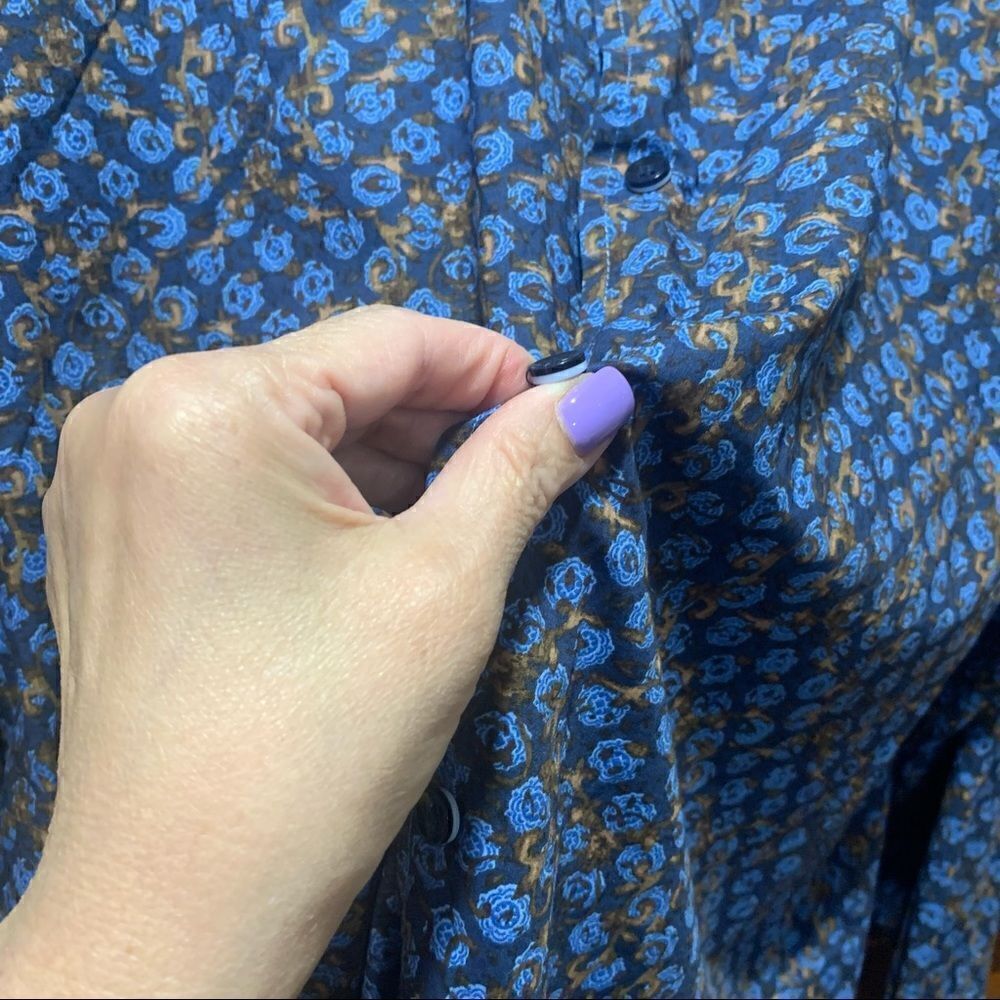 Tasso Elba Geometric Pattern Button Down Long Sleeve Shirt‎ - Picture 5 of 11